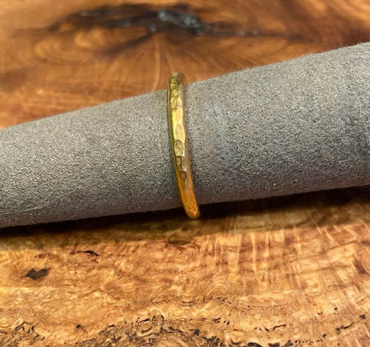 22kt Hammered Gold Ring