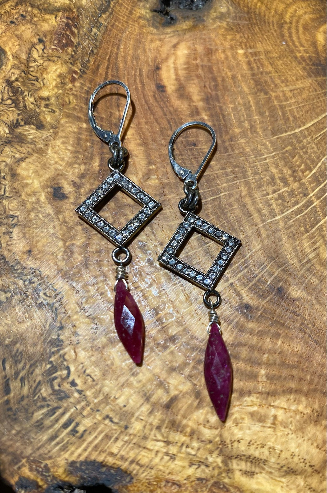 Marquise Ruby Earrings