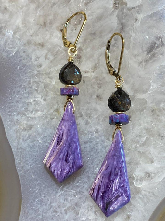 Charoite Earrings