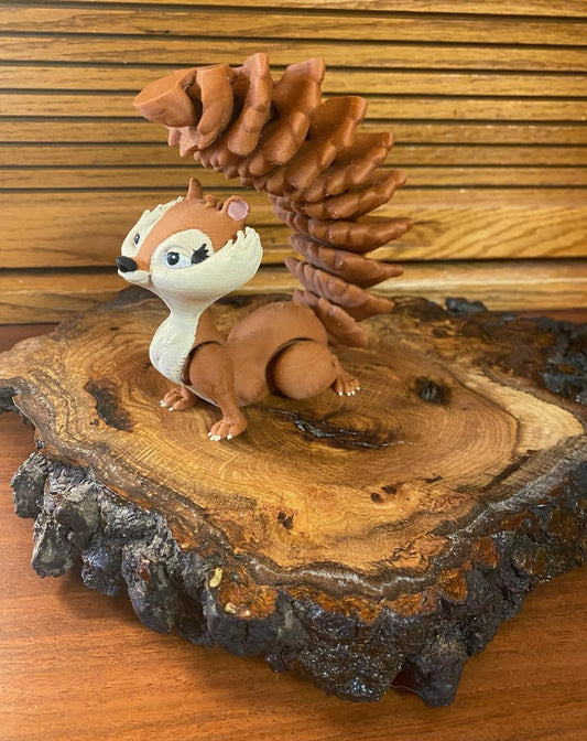 3D Printed Squirrel Statue