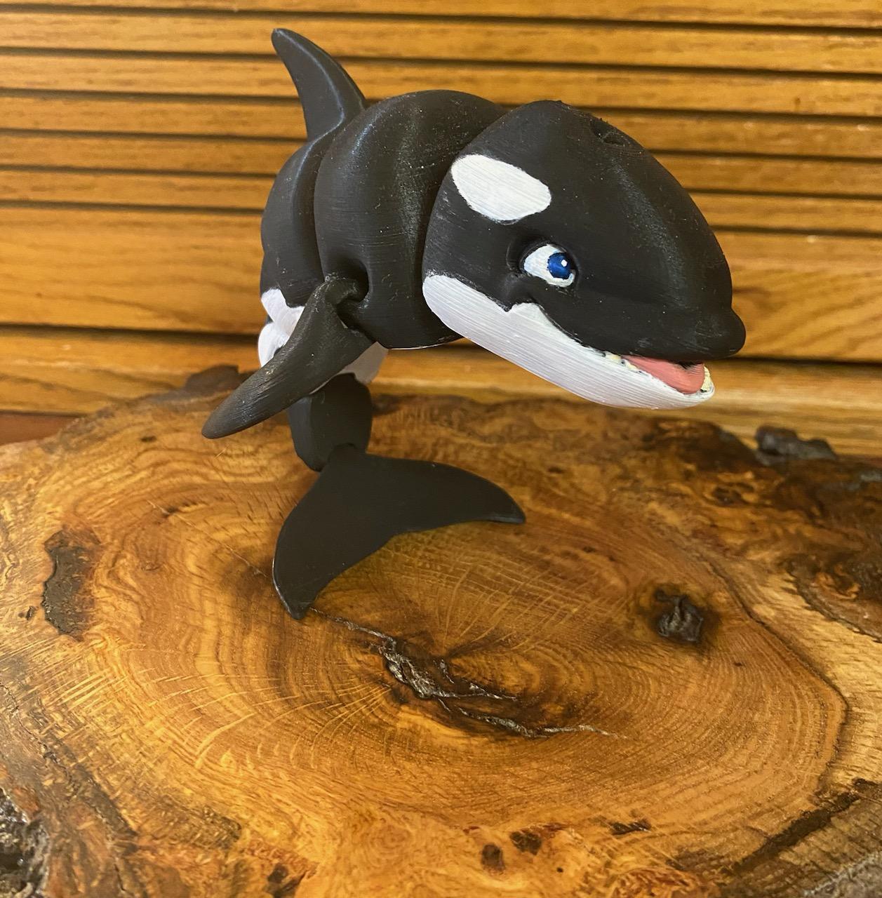 3D Printed Orca Whale Statue